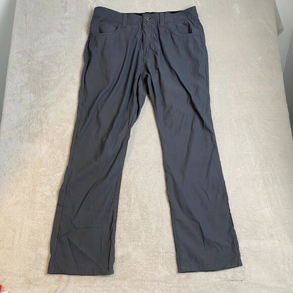 Eddie Bauer Men's Pants Size 34x30 Nylon Blend Gray Lightweight Stretch Casual W - Picture 12 of 13